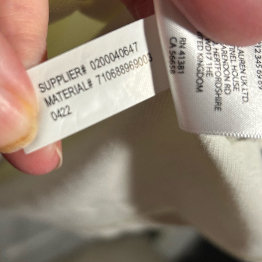 Polo Ralph Lauren Big Pony polo shirt with the number '3' Cream Men’s Size XXL - Picture 6 of 10